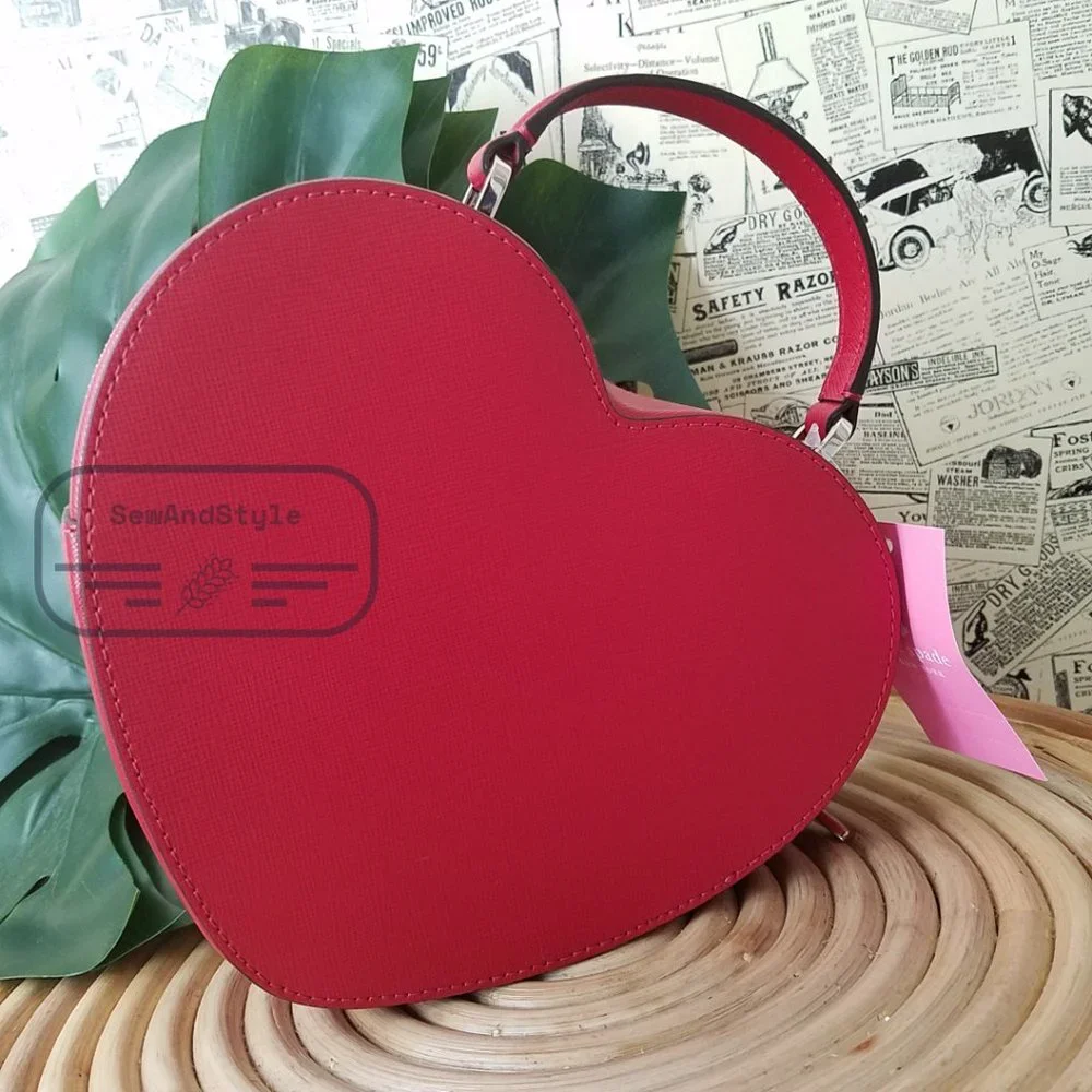 Kate Spade NWT New York Crossbody Red Love Shack Heart Purse Valentine - Picture 11 of 15